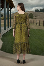 Thumbnail for Souchii Black Bandhani Printed Ethnic Fit & Flare Dress