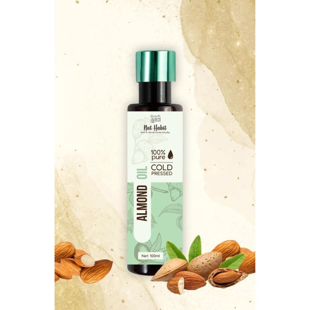 Nat Habit 100% Pure Cold Pressed Almond (Badam) Oil - Distacart
