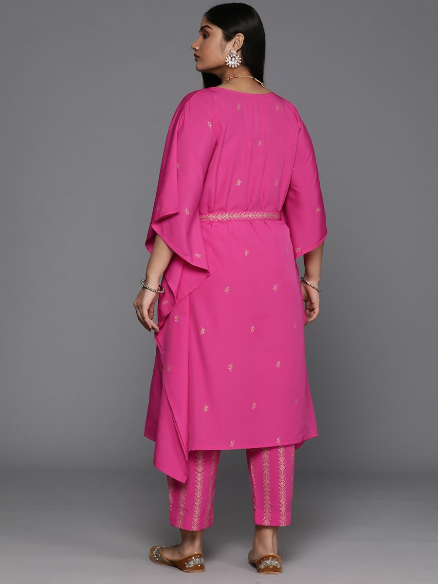 Ahalyaa Women's Traditional wear Kurta Set - Pink - Distacart