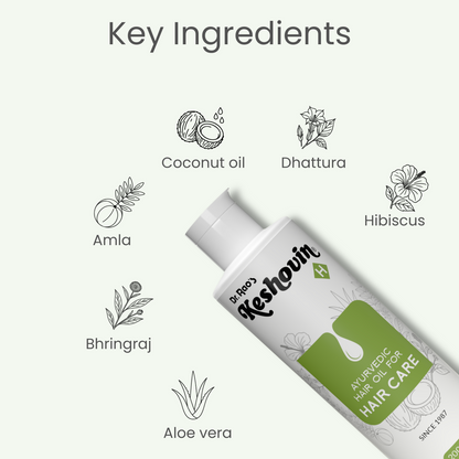 Dr. Rao's Keshovin -H Ayurvedic Hair Growth Oil - Distacart