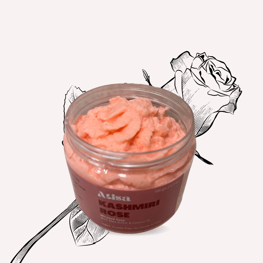 Atisa Kashmiri Rose Whipped Soap - Distacart