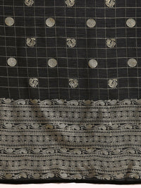 Thumbnail for Ahalyaa Women's Traditional Semi Stitch Saree - Black - Distacart