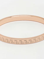 Thumbnail for NVR Men's Rose Gold Stainless Steel Kada Bracelet - Distacart