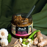 Thumbnail for Jhaji Taste of Mithila Garlic, Ginger, Chilli Mix Pickle - Distacart