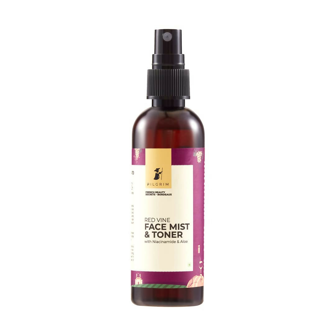Pilgrim Red Vine Face Mist & Toner Spray with Vitamin B3 and Aloe, For Anti Ageing, Glowing Skin - Distacart