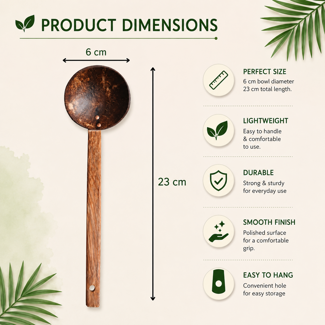 Thenga Coconut Shell Ladles/Spoon Set - Dista