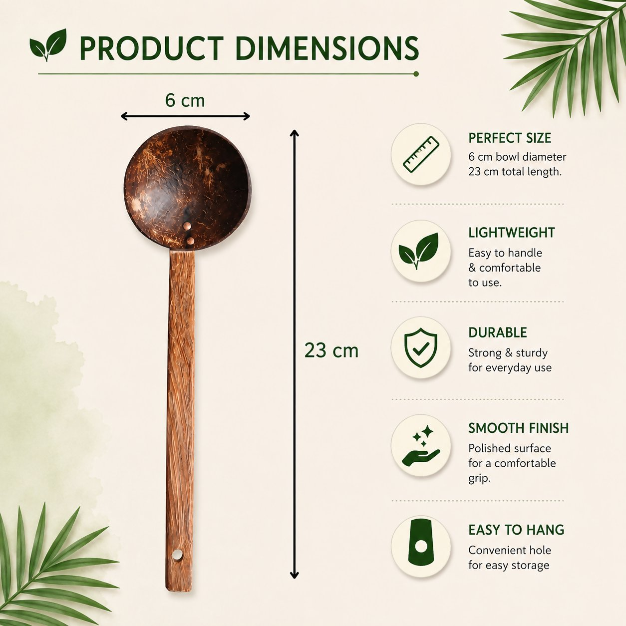 Thenga Coconut Shell Ladles/Spoon Set - Dista