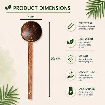 Thenga Coconut Shell Ladles/Spoon Set - Dista