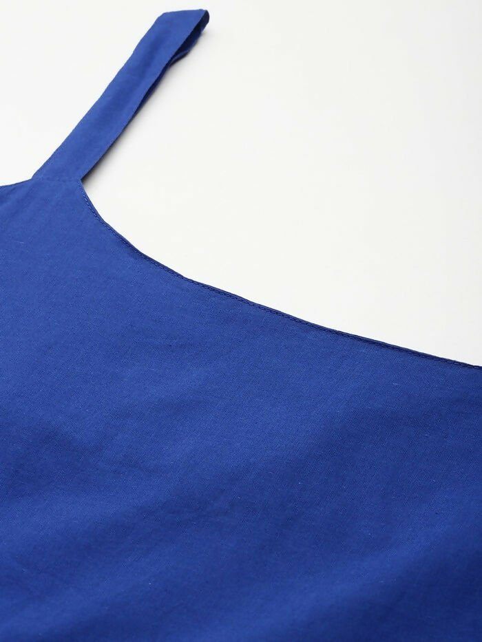 Ahalyaa Women's Traditional wear Kurta Set - Blue - Distacart