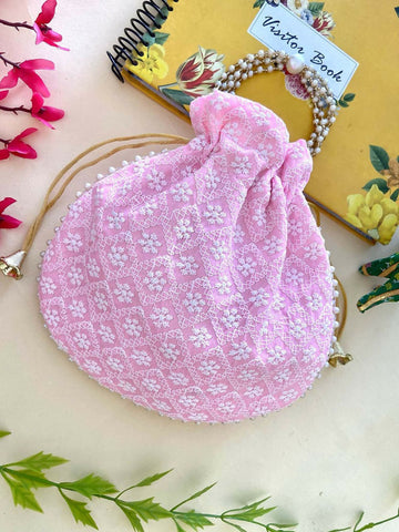 Joban Fashion Potli Bags - Baby Pink - Dista