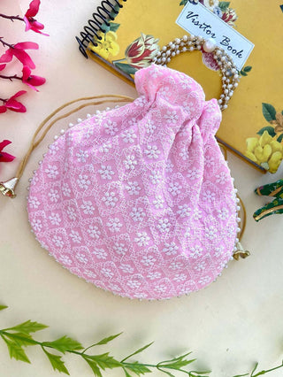 Joban Fashion Potli Bags - Baby Pink