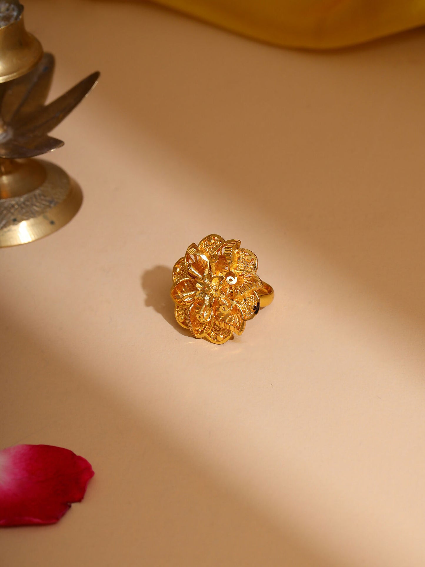 Ruby Raang Golden Ring - Distacart