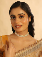 Thumbnail for Nuyug 22K Gold Plated Kundan Refined Sleek Matha Patti