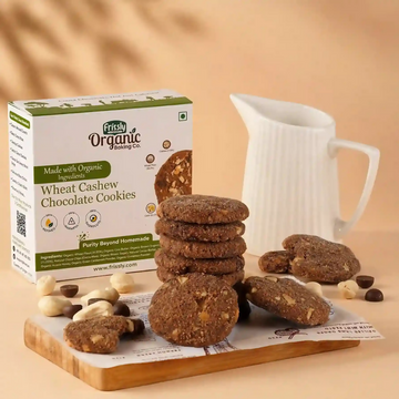 Frissly Organics Wheat Cashew Chocolate Cookies - Dista