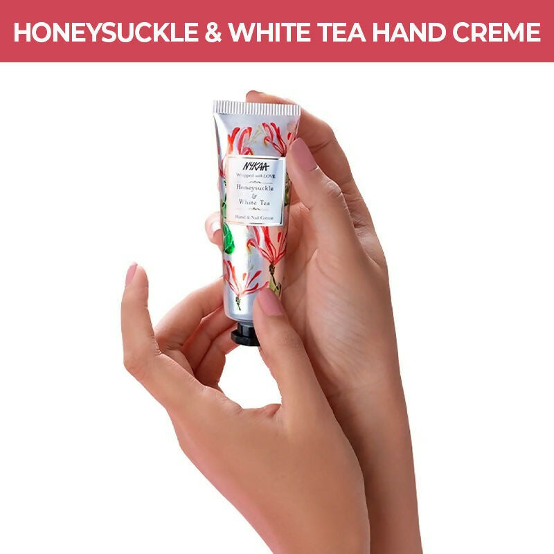 Nykaa Honey Suckle & White Tea Hand & Nail Creme - Distacart