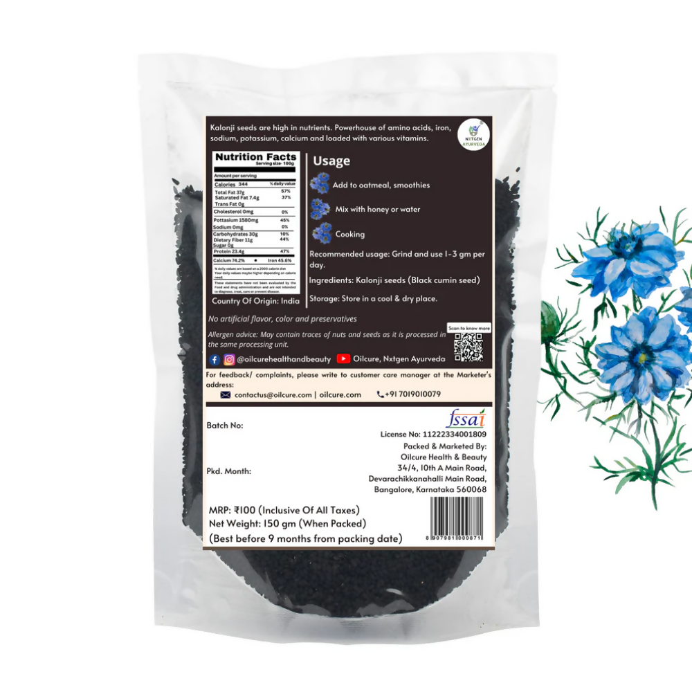 Nxtgen Ayurveda Nigella Sativa (Kalonji) Seeds - Distacart