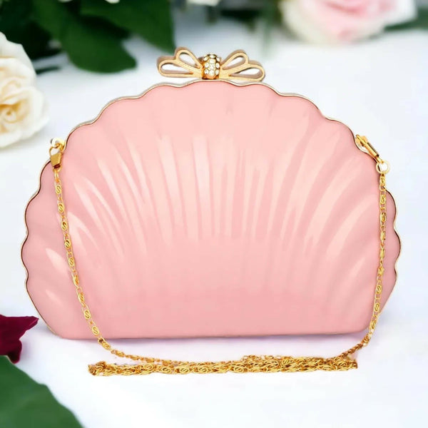 Joban Fashion Embellished Box Clutch - Pink - Dista
