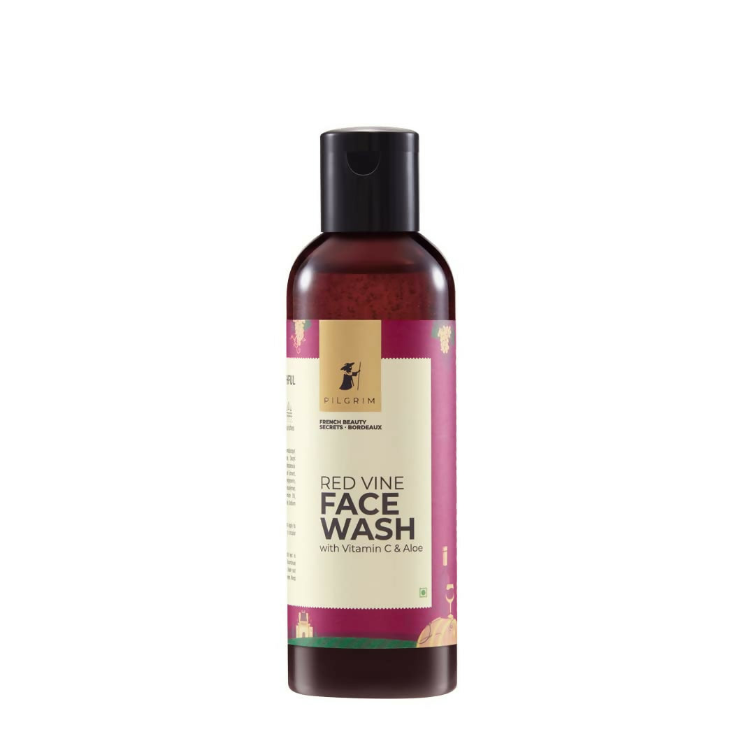 Pilgrim French Red Vine Face Wash with Vitamin C & Aloe For Anti Ageing & Dark Spots - Distacart