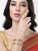 NVR Women Set of 2 Gold Plated Kundan Studded Bangles - Distacart