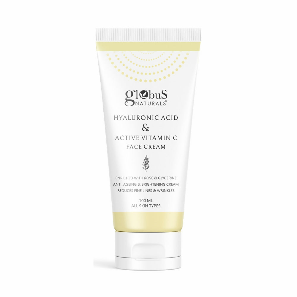 Globus Naturals Hyaluronic Acid & Vitamin C Anti Ageing Face Cream - Distacart