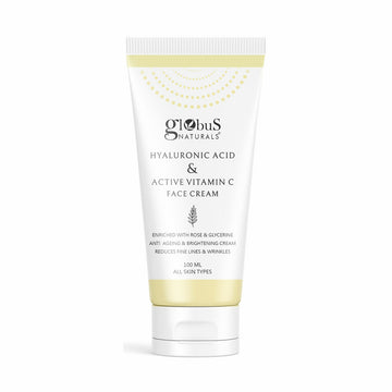 Globus Naturals Hyaluronic Acid & Vitamin C Anti Ageing Face Cream - Distacart