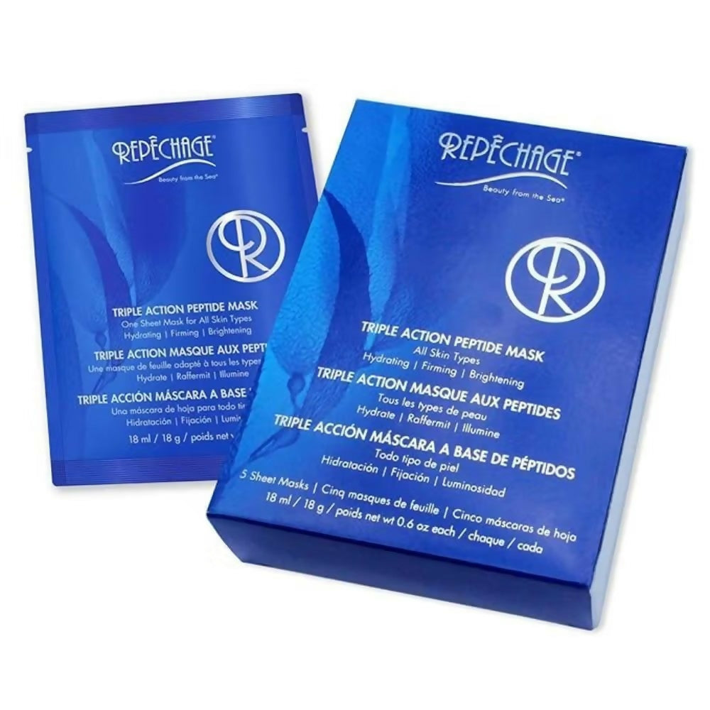 Repechage Triple Action Peptide Face Sheet Mask - Distacart