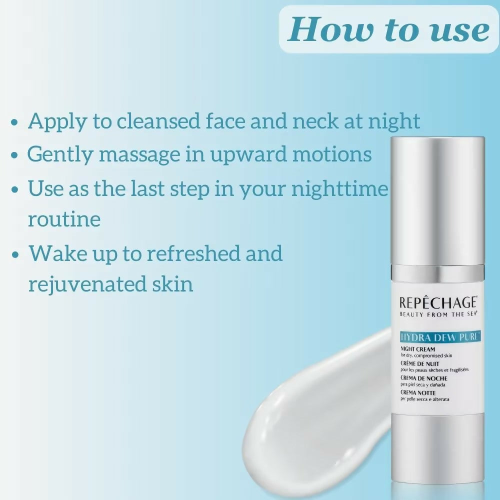 Repechage Hydra Dew Pure Night Cream - Distacart