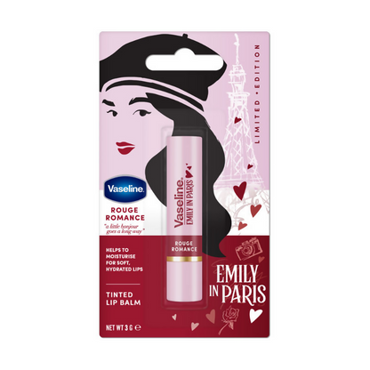 Vaseline Emily In Paris Tinted Lip Balm Stick - Rouge Romance - Distacart
