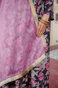Thumbnail for Vaasva Women Rani Muslin Embroidered Kurta, Pant & Dupatta Set - Distacart