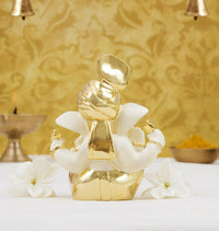 Thumbnail for Gold Art India Ceramic Ganesh Idol - Distacart