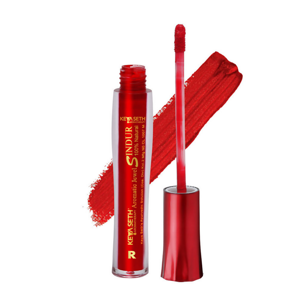 Keya Seth Aromatherapy 100% Natural Liquid Sindoor - Red - Distacart
