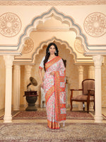 Thumbnail for Astita Linen Cotton(Woven Work) Multicolour Saree