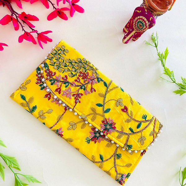 Joban Fashion Bridal Purse - Yellow - Dista