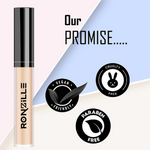 Thumbnail for Ronzille Hd Finish Full Coverage Liquid Concealer - Medium Beige 02 - Dista
