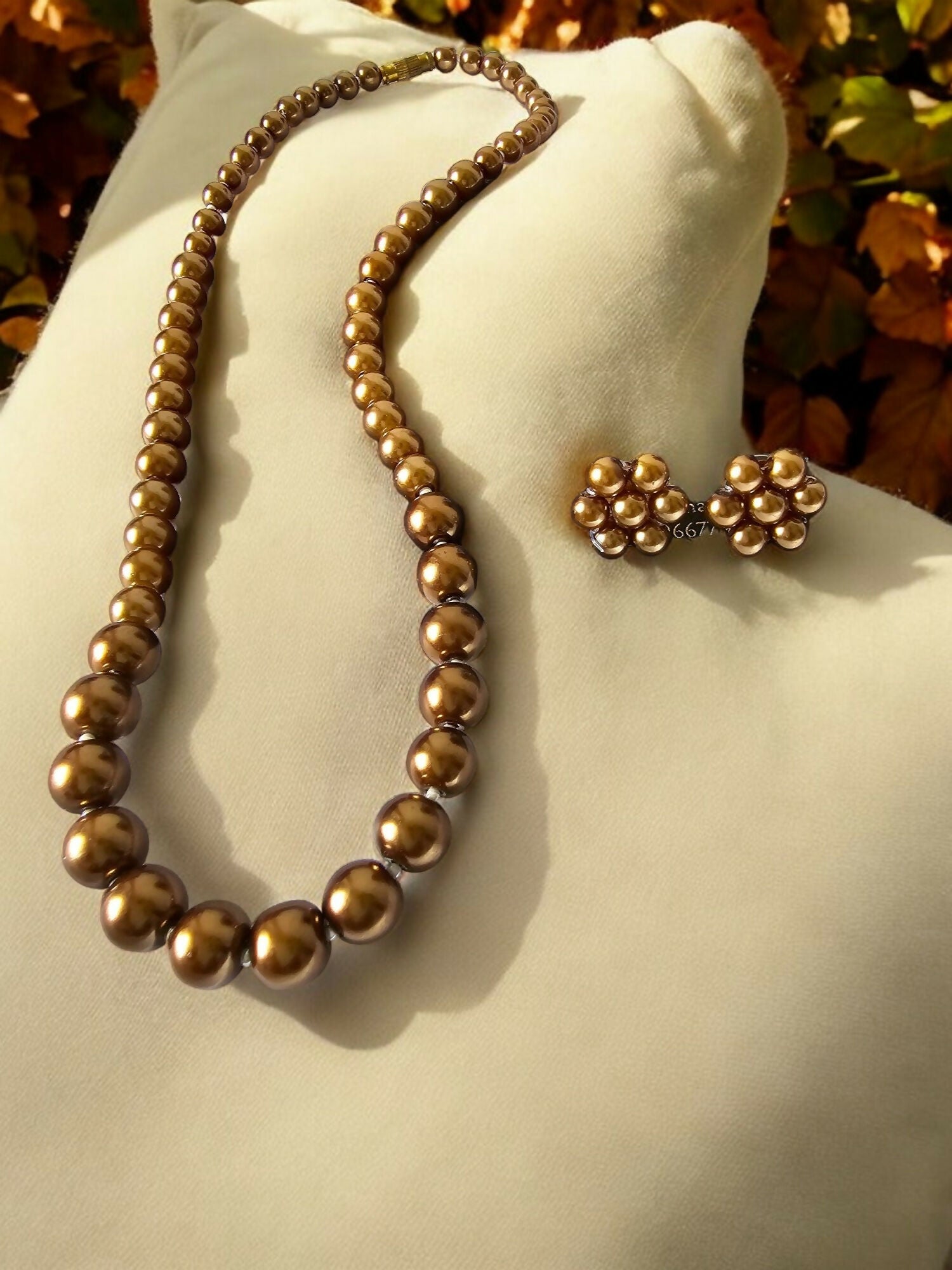 Inhanns Spectrum Everyday Pearl Sets - Single Strand - Light Chocolate - Distacart
