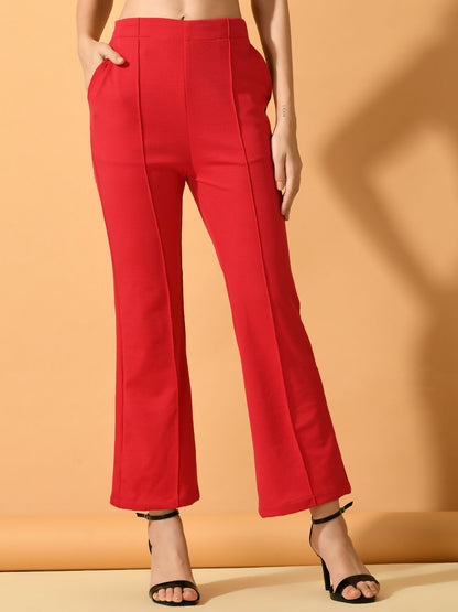 Myshka Women's Pink Solid Coat With Trousers - Distacart