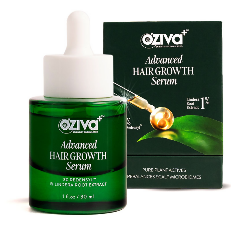 Oziva Advanced Hair Growth Serum to Rebalance Scalp Microbiome - Distacart