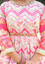 Thumbnail for Wedding Designer Multi Soft Dola Silk Anarkali suit with Dupatta - Sanj - Distacart