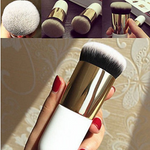Thumbnail for BOLDNYOUNG Makeup Cosmetic Face Powder Blush Brush - White - Dista