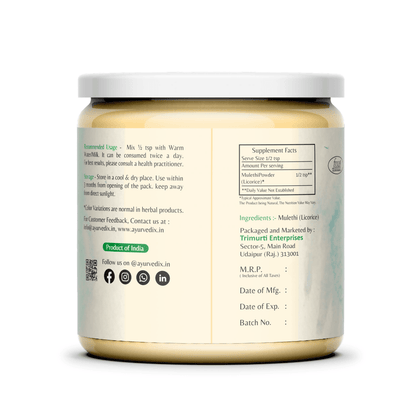 Ayurvedix Organic Mulethi Powder - Distacart