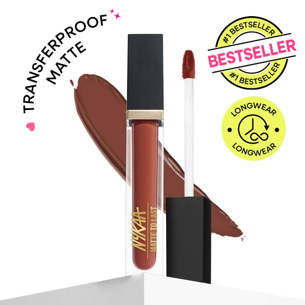 Nykaa Matte To Last ! Transferproof Liquid Lipstick - Chai -18 - Dista