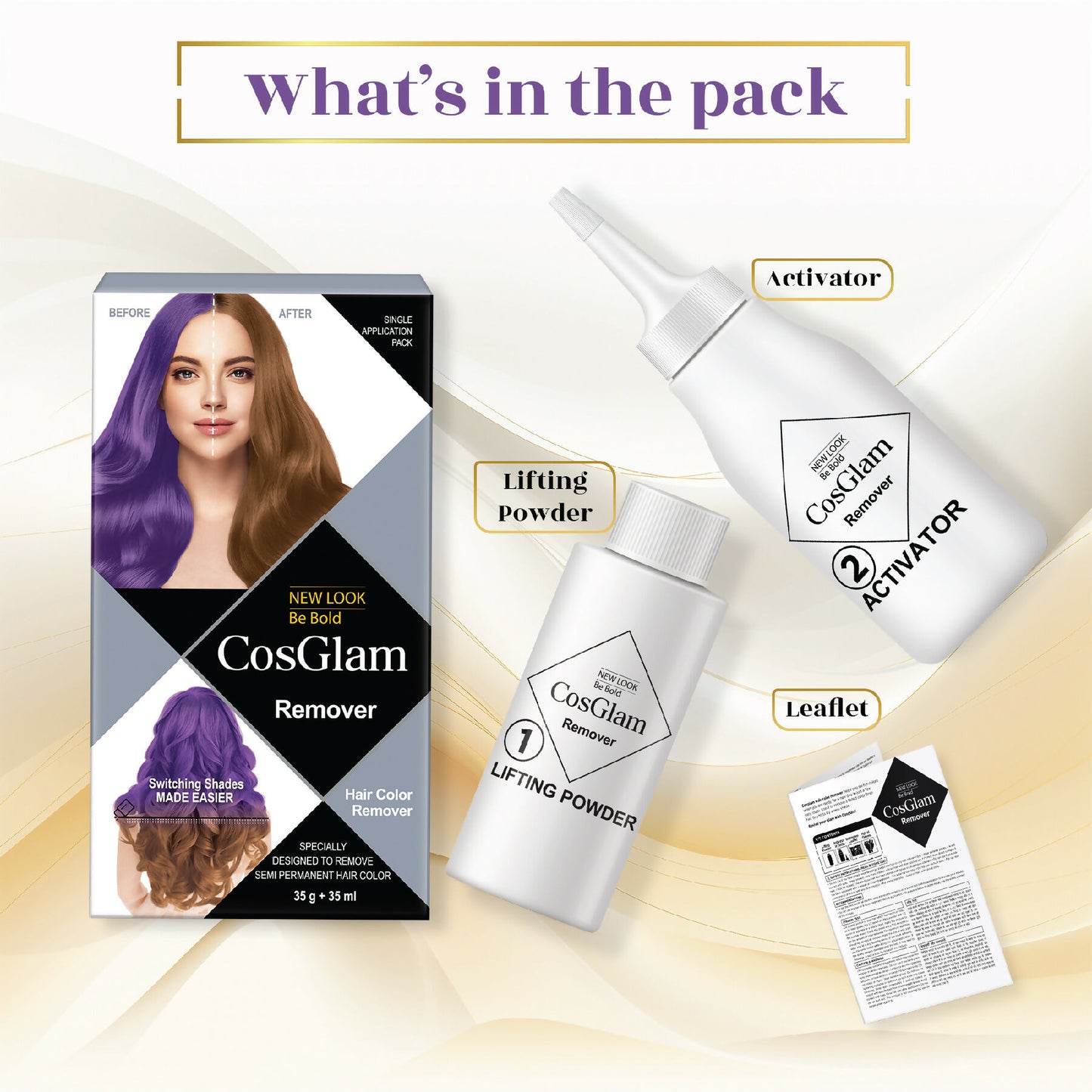 Cosglam Hair Highlighter Remover - White - Distacart
