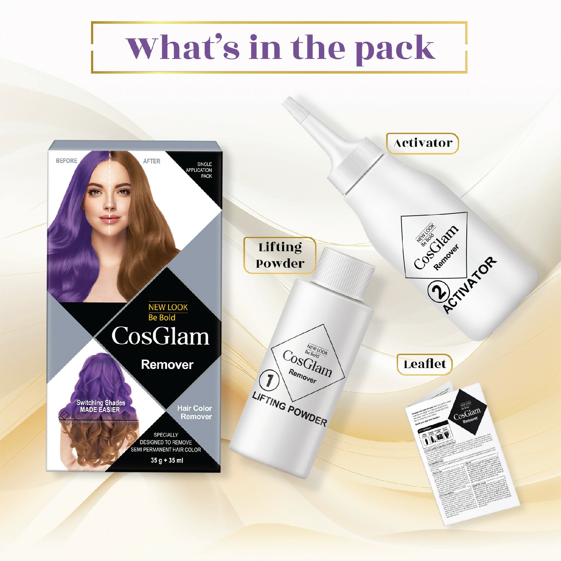 Cosglam Hair Highlighter Remover - White - Distacart
