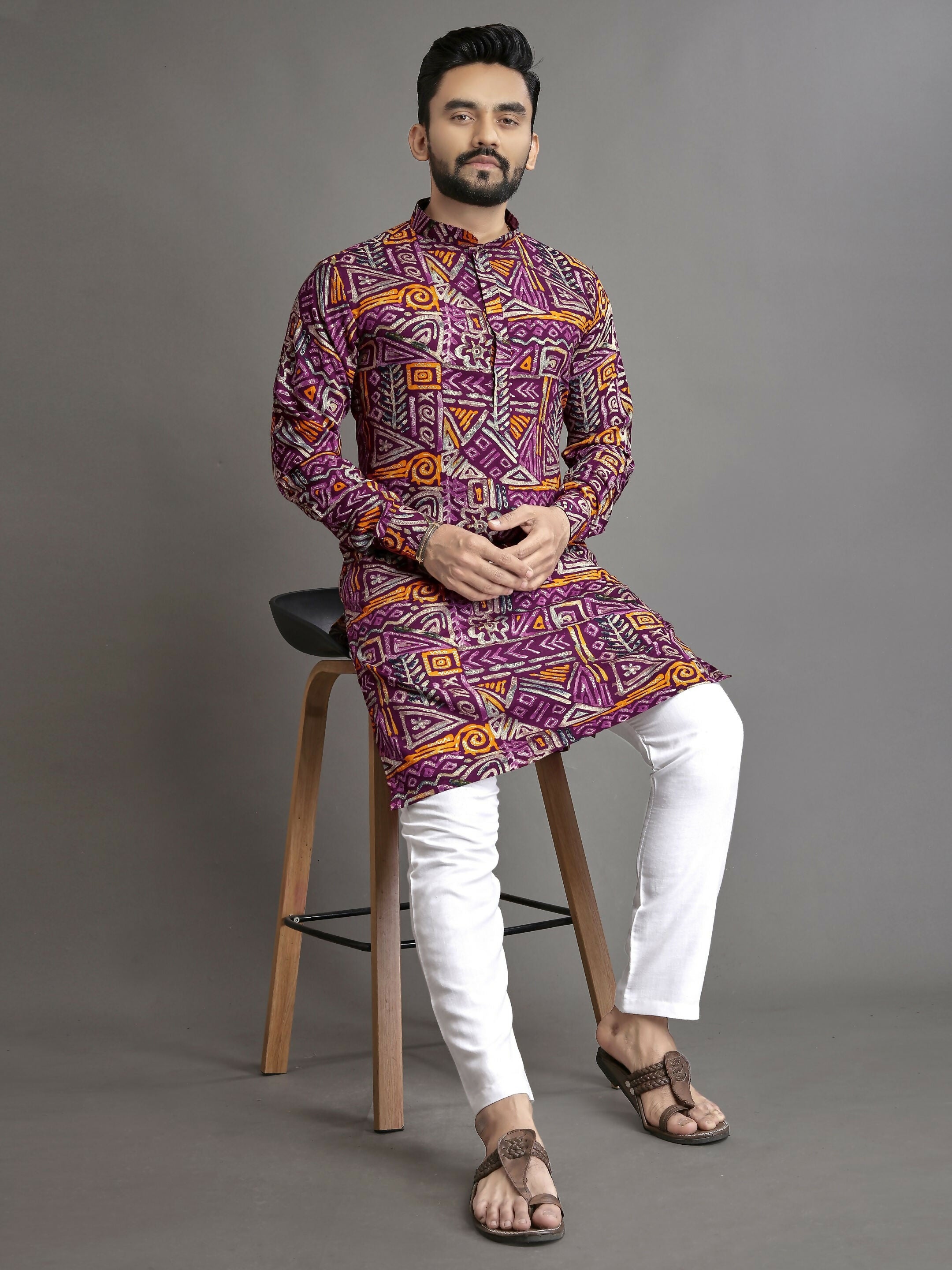 Anaita Multicolor Printed Cotton Straight Kurta - Distacart