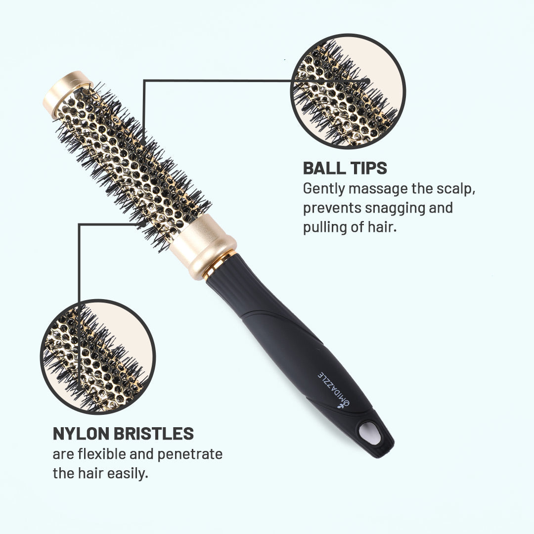 MiDazzle Curl Hair Brush (Deluxe) MIHB0012 - Distacart