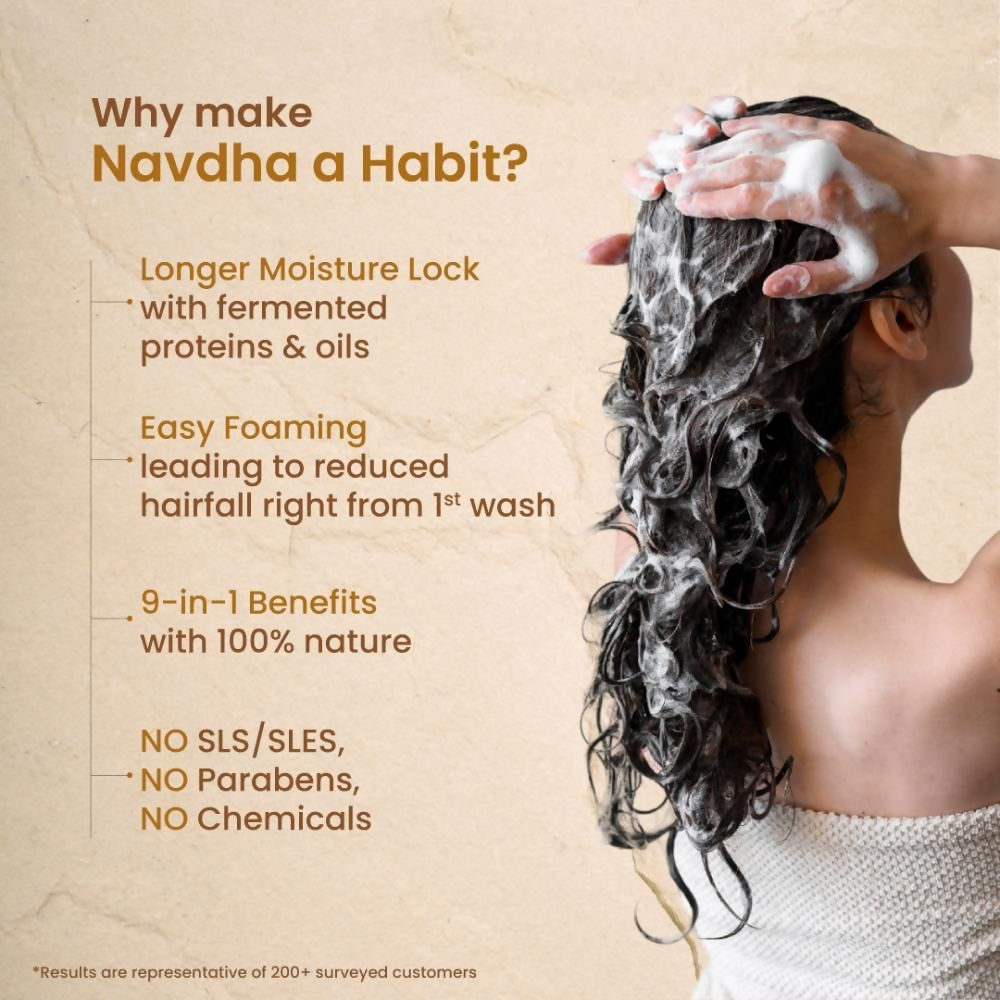 Nat Habit Curry Cider Navdha Shampoo - Distacart