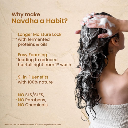 Nat Habit Curry Cider Navdha Shampoo - Distacart