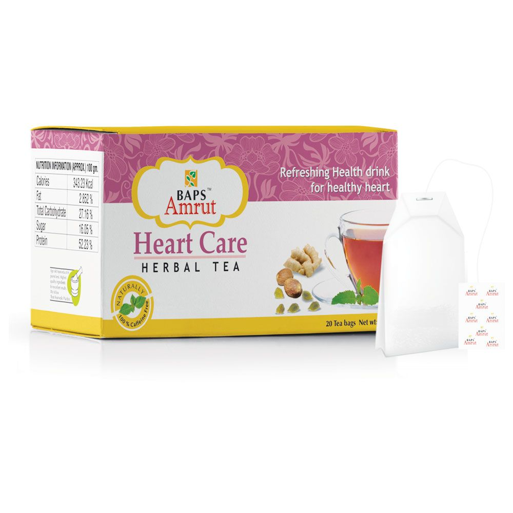 Baps Amrut Heart Care Herbal Tea - Distacart