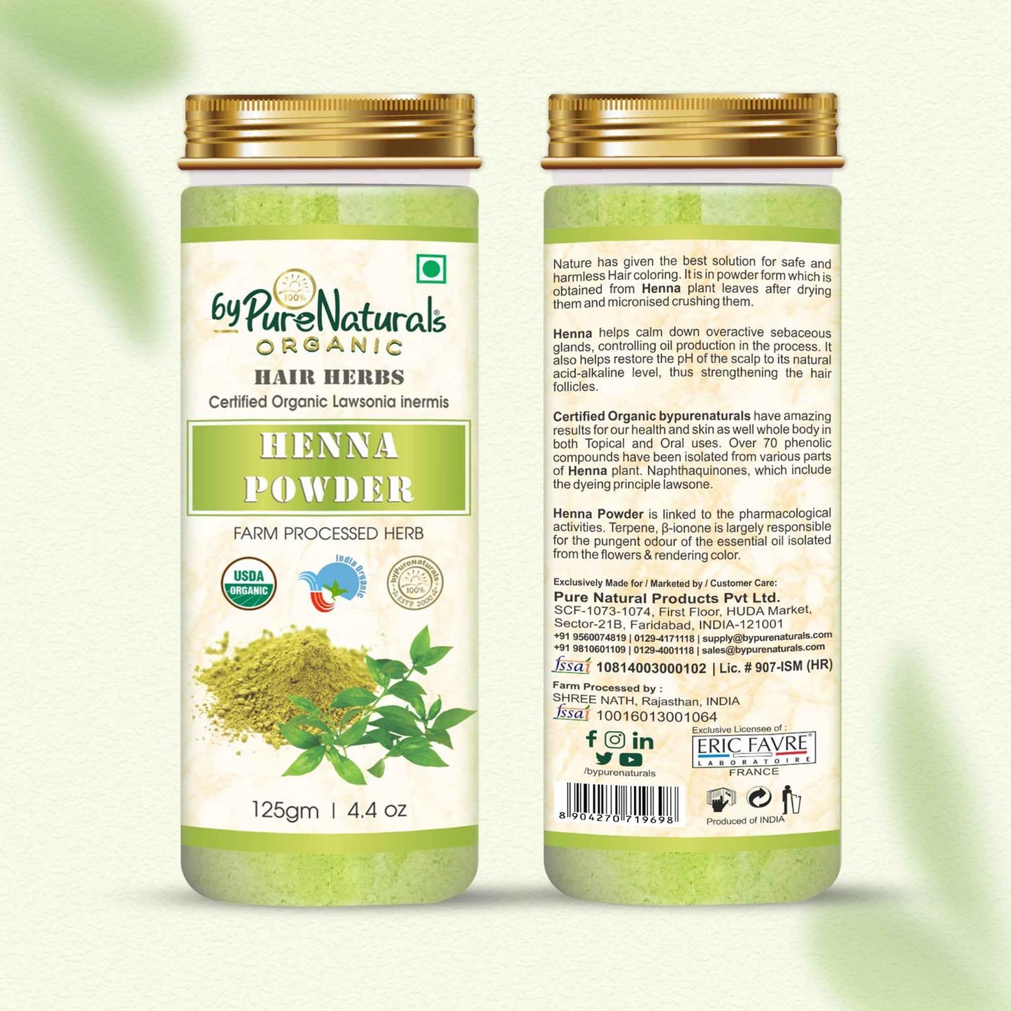 byPureNaturals Organic Henna Powder - Dista
