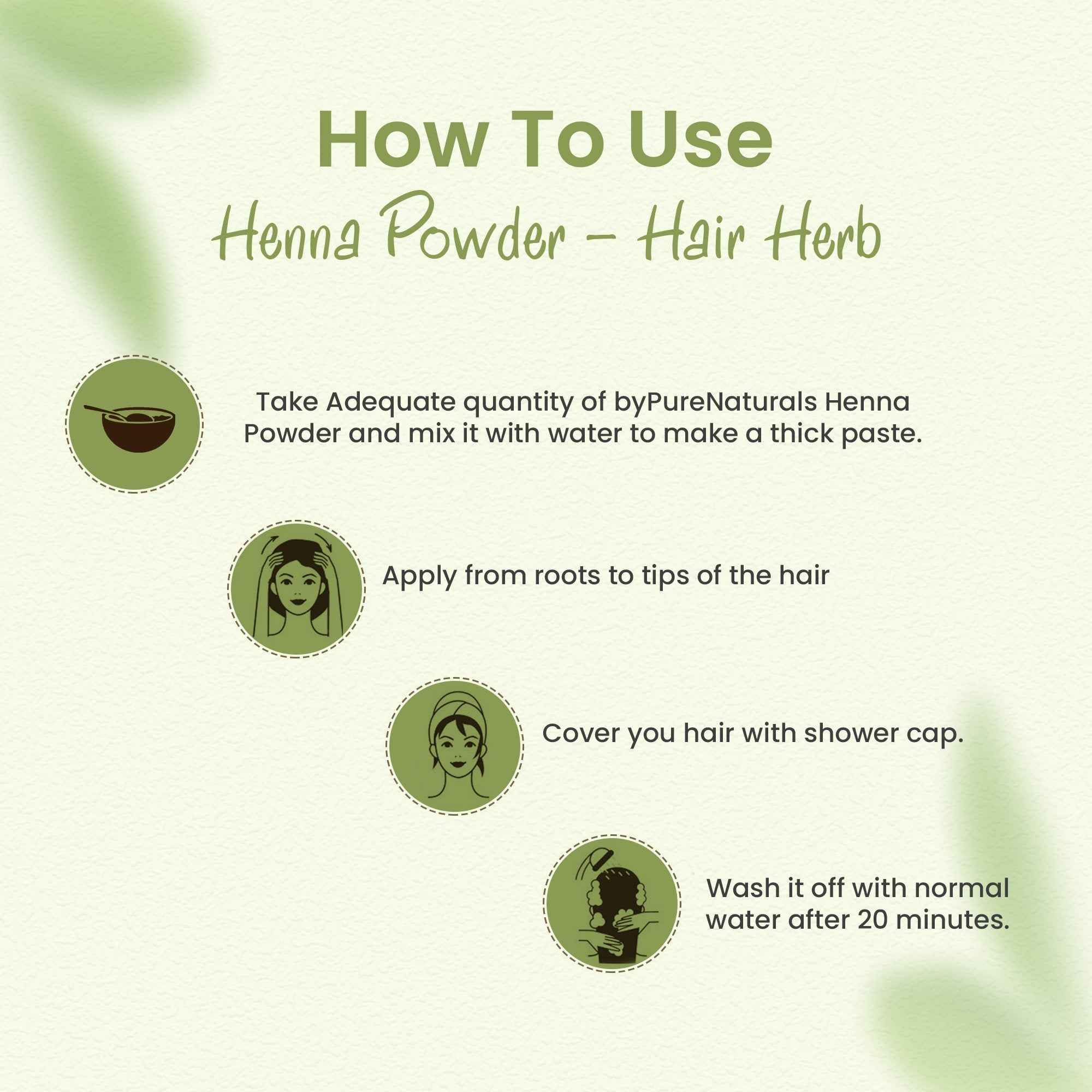 byPureNaturals Organic Henna Powder - Dista